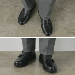 MOONSTAR / Breathable Waterproof Double Monk Strap Leather Shoes