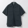 NANGA / Dot Air Utility pocket Short Sleeve Shirt