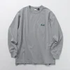 NANGA / Eco Hybrid Box Logo Embroidery Long Sleeve T-Shirt