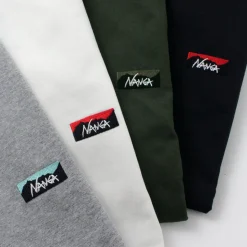 NANGA / Eco Hybrid Box Logo Embroidery Long Sleeve T-Shirt