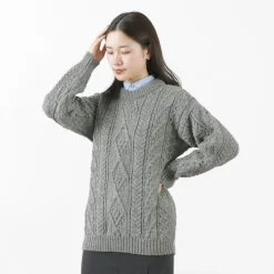 OLD DERBY KNITWEAR / Aran Crew Pullover