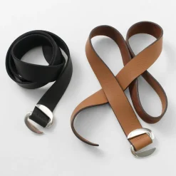 ORCIANI / Hunting Double Suede and Leather Belt S-Buckle