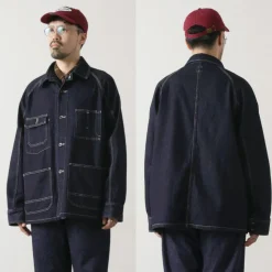 ORDINARY FITS / Denim coverall jacket one-wash