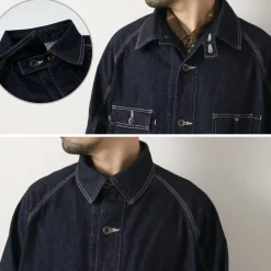 ORDINARY FITS / Denim coverall jacket one-wash