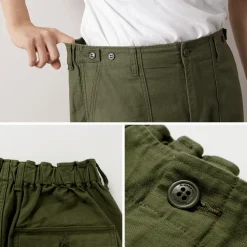 ORDINARY FITS / James Fatigue Back Satin