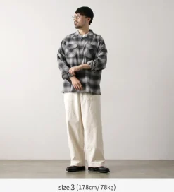 ORDINARY FITS / James Fatigue Back Satin