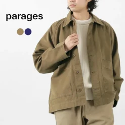 PARAGES / Coach Twill Overshirt Jacket