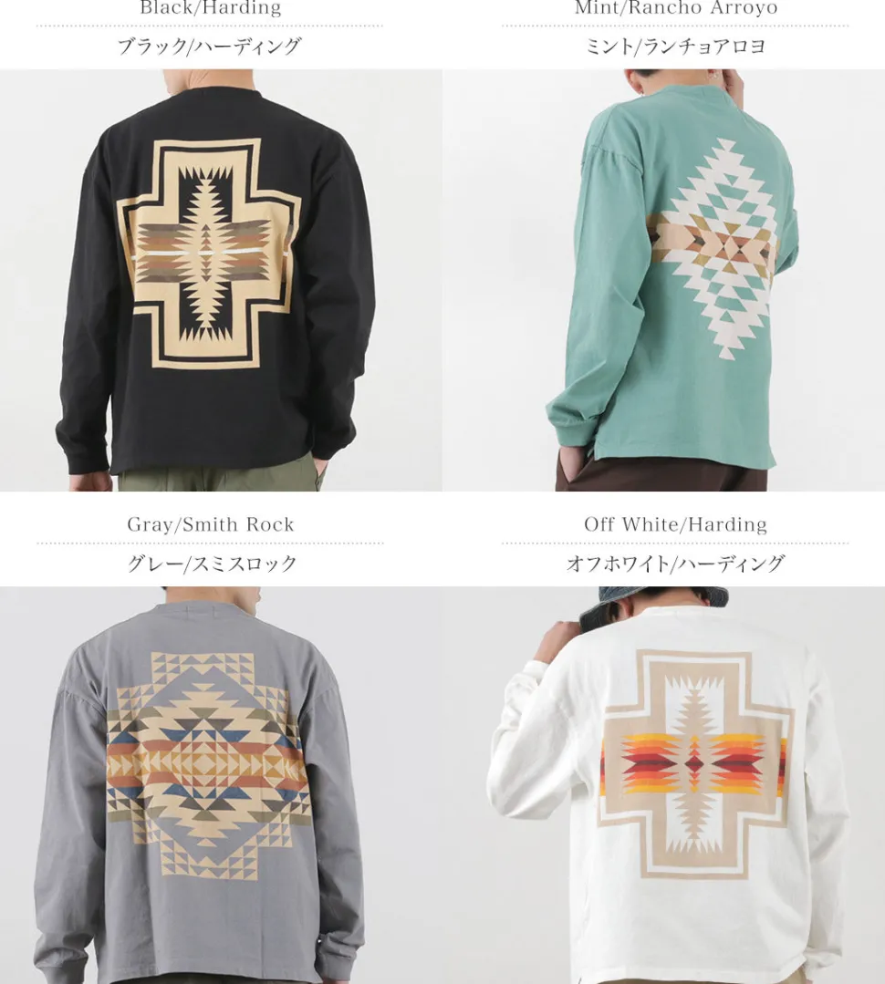 PENDLETON / Back Print Long Sleeve T-Shirt