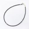 PHADUA / Black onyx bead necklace