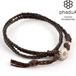PHADUA / Bradydd 1mm leather 2 wrap bracelet
