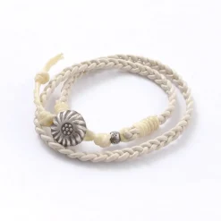 PHADUA / Braided 1.5mm Leather 2 Wrap Bracelet