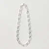 PHADUA / Flat cable chain anklet silver 925