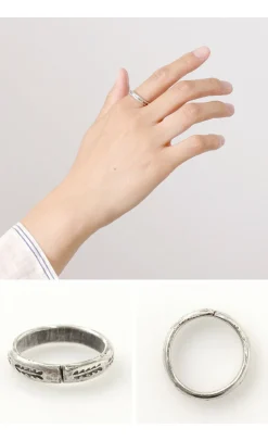 PHADUA / Karen Silver Ring / Long Leaf