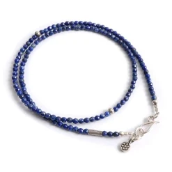 PHADUA / Lapis lazuli 3mm cut bead necklace / anklet