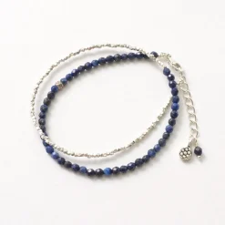 PHADUA / Lapis Lazuli W-Wrap Bracelet
