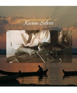 PHADUA / Leather choker necklace in Karen silver.