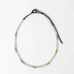 PHADUA / Multicolor glass bead anklet