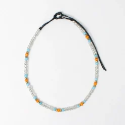 PHADUA / Multicolor glass bead anklet