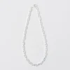 PHADUA / Semi solid anchor chain anklet 925 silver