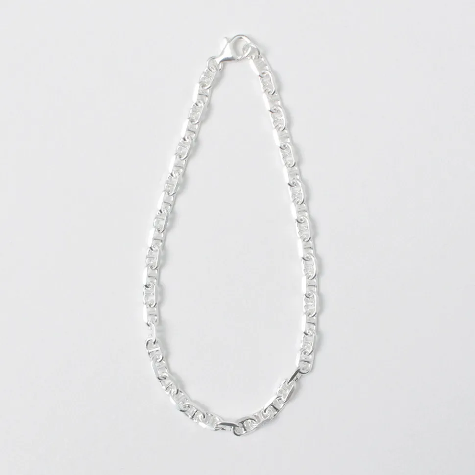 PHADUA / Semi solid anchor chain bracelet 925 silver