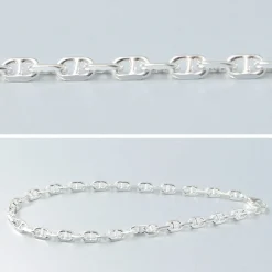 PHADUA / Semi solid anchor chain bracelet 925 silver