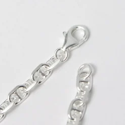 PHADUA / Semi solid anchor chain bracelet 925 silver