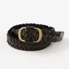 PHADUA / Sizeless Braid Leather Belt