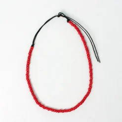 PHADUA / Solid glass bead anklet