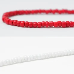 PHADUA / Solid glass bead anklet