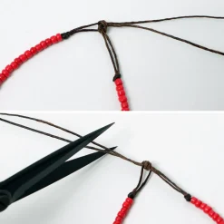 PHADUA / Solid glass bead anklet