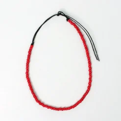 PHADUA / Solid glass bead anklet