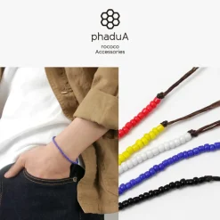 PHADUA / Solid glass bead bracelet