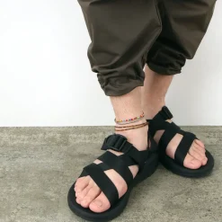 PHADUA / 2-strand waxed cord African bead anklet