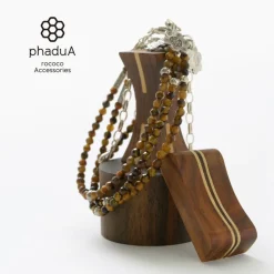 PHADUA / Tiger Eye Beaded Anklet