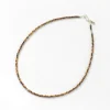PHADUA / Tiger Eye 3mm Cut Bead Necklace