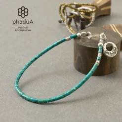 PHADUA / Turquoise Bead Anklet