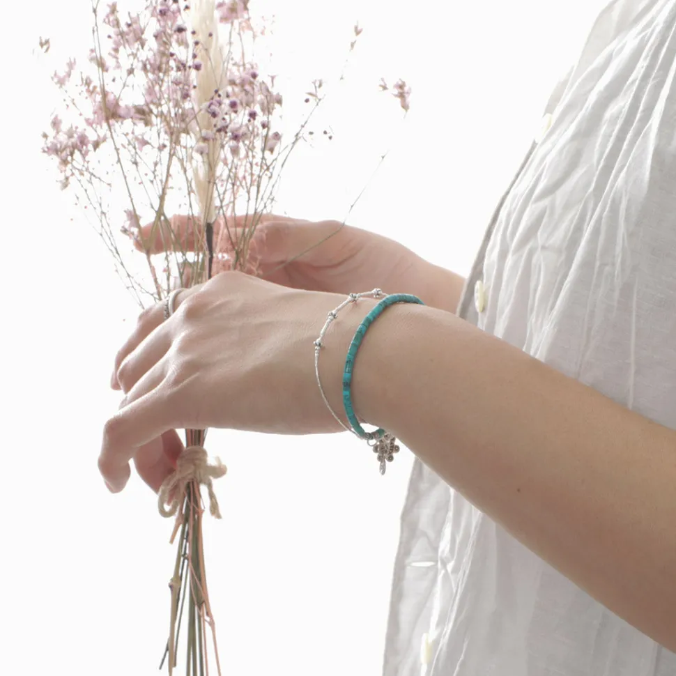 PHADUA / Turquoise Bead Bracelet