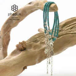 PHADUA / Turquoise Beaded Anklet