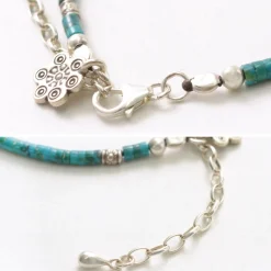 PHADUA / Turquoise Beaded Anklet