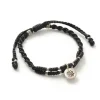 PHADUA / Wax Cord Silver Double-Strand Top Bracelet