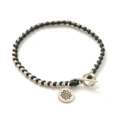 PHADUA / Wax Cord Silver Series Bracelet