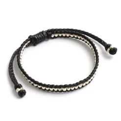 PHADUA / Wax Cord Silver Series Bracelet