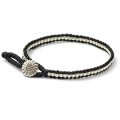 PHADUA / Wax cord single strand concho anklet