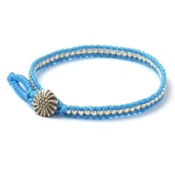 PHADUA / Wax cord single strand concho anklet