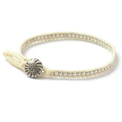 PHADUA / Wax cord single strand concho anklet