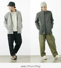 POUTNIK BY TILAK / Monk zip-up fleece jacket