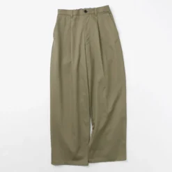 RE MADE IN TOKYO JAPAN / Cotton hard twill tuck wide pants
