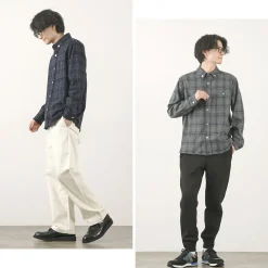 RE MADE IN TOKYO JAPAN / Craft Wool Check CPO Button Down Shirt