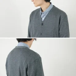 RE MADE IN TOKYO JAPAN / Dress Wool Knit Round Cut Cardigan