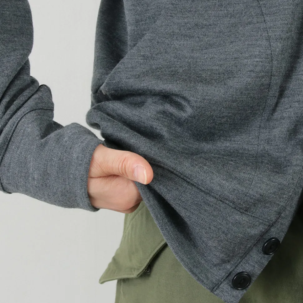 RE MADE IN TOKYO JAPAN / Dress Wool Knit Round Cut Cardigan